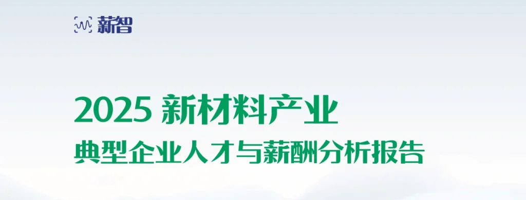 新材料产业典型企业人才与薪酬趋势分析报告 封面