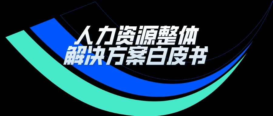 2020人力资源整体解决方案白皮书 封面